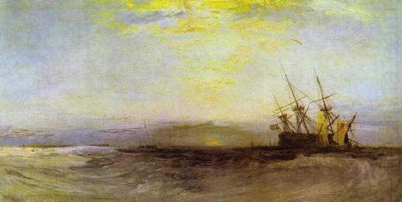 J.M.W. Turner A Ship Aground. china oil painting image